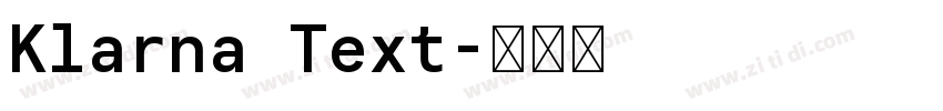 Klarna Text字体转换